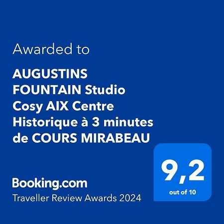 Augustins Fountain Studio Cosy Aix Centre Historique A 3 Minutes De Cours Mirabeau -Wifi-Smart Tv-Rue Calme Aix-en-Provence Esterno foto