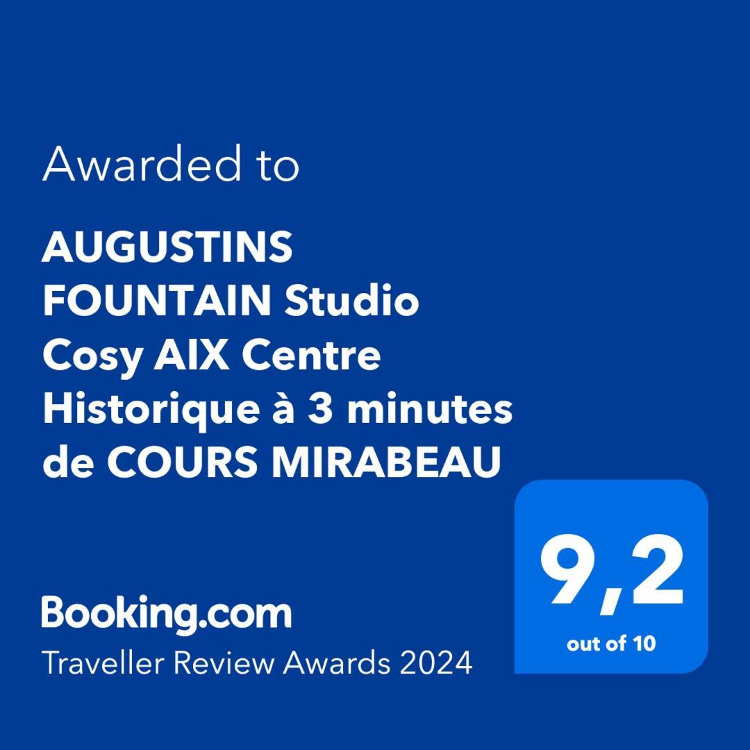 Augustins Fountain Studio Cosy Aix Centre Historique A 3 Minutes De Cours Mirabeau -Wifi-Smart Tv-Rue Calme Aix-en-Provence Esterno foto